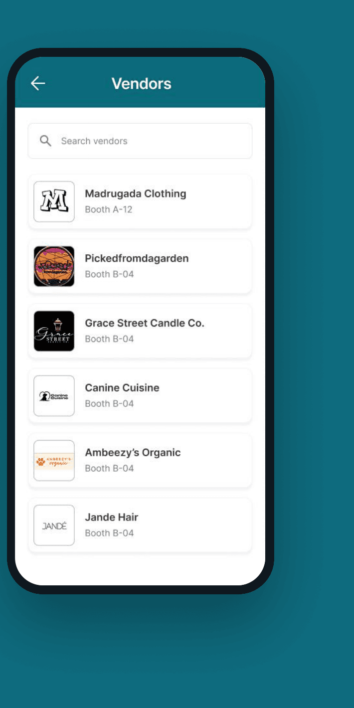 The Pulse vendor list for the Inglewood Night Market